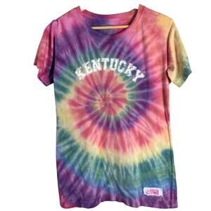 Classic KENTUCKY Tie Dye american crown T Shirt Large